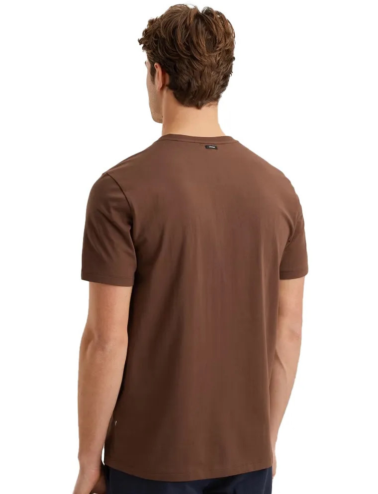 Vanguard t-shirt katoen bruin