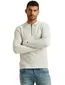 Cast Iron Long sleeve polo cotton modal creme