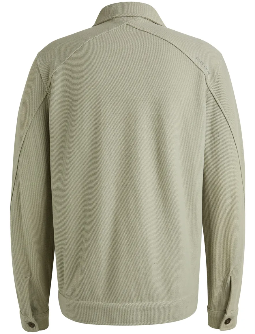 Cast Iron overshirt groen effen