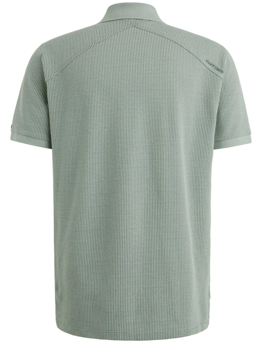 Polo Cast Iron blauw korte mouwen katoen