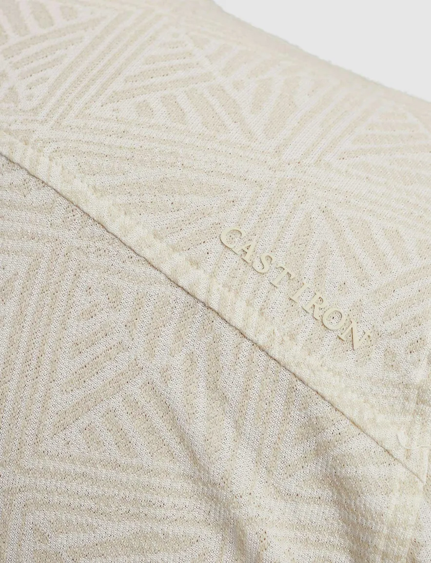 Cast Iron polo beige design korte mouw