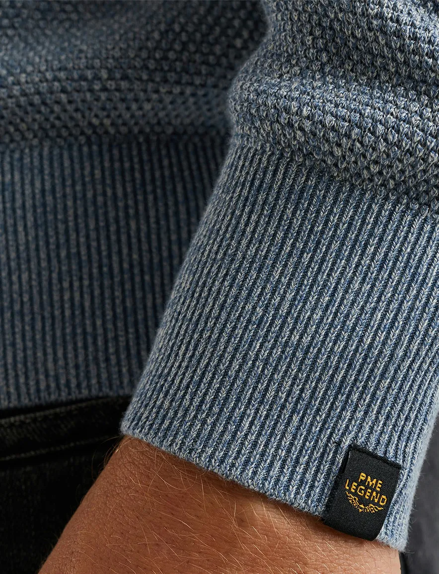 PME Legend lichtblauw trui cotton modal