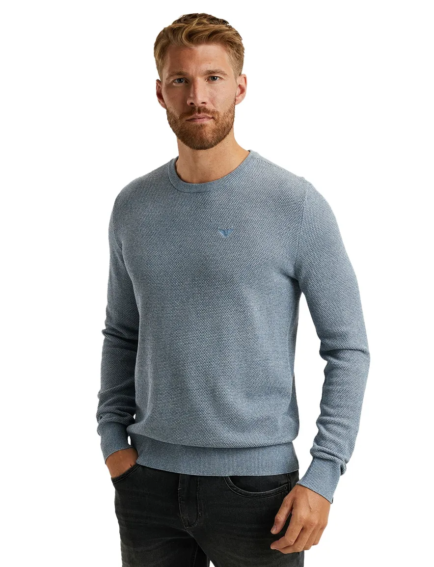 PME Legend lichtblauw trui cotton modal
