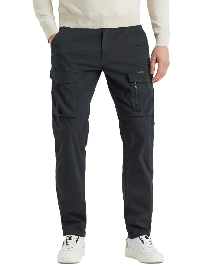 PME Legend cargobroek Hawkdown donkerblauw effen