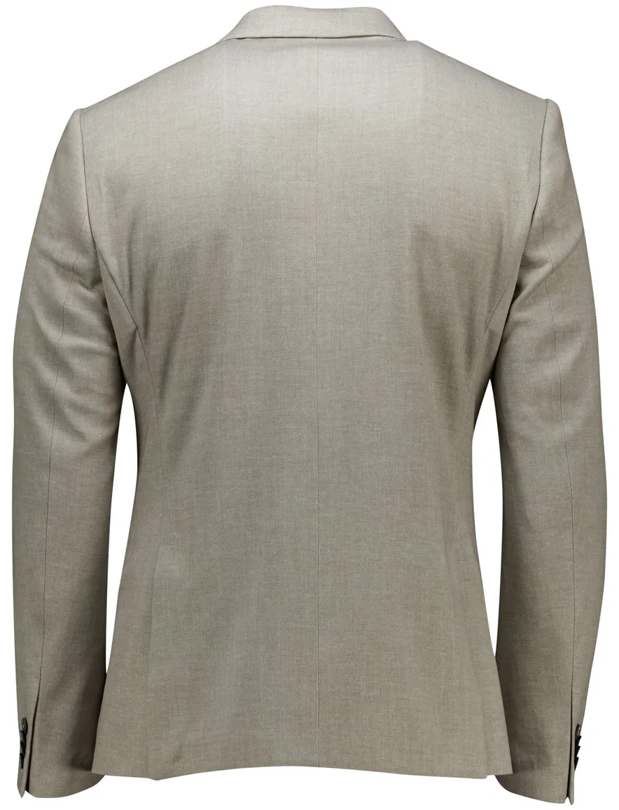 Zuitable DiNick colbert mix en match beige slim fit