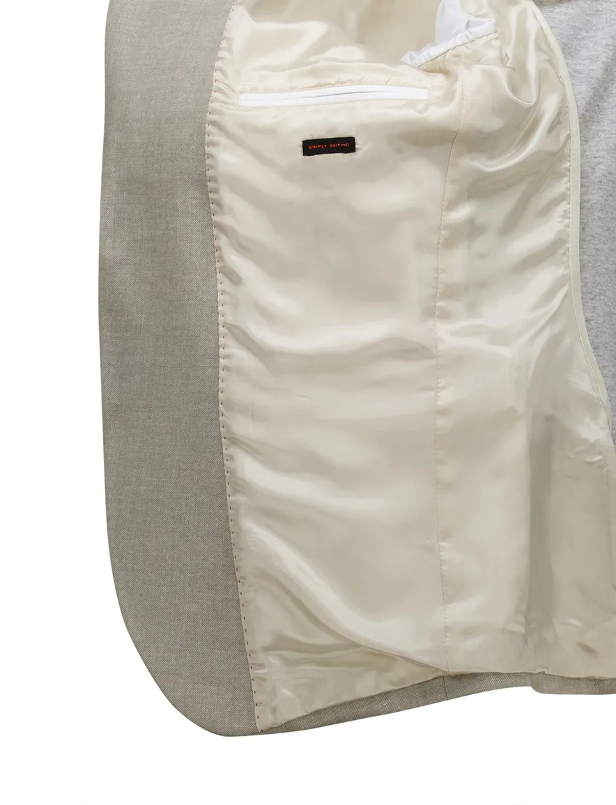 Zuitable DiNick colbert mix en match beige slim fit