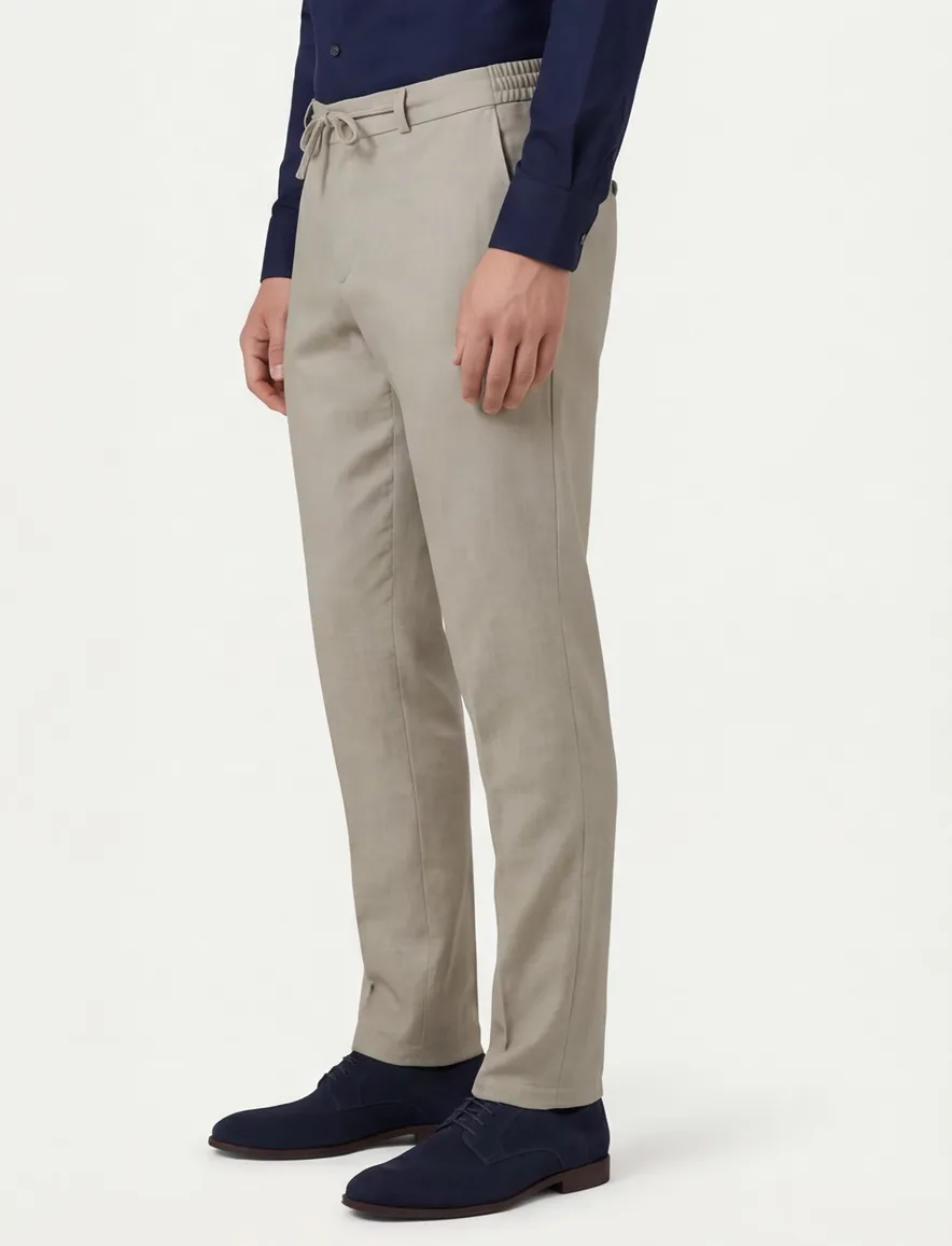 Zuitable pantalon mix en match DiSpartaflex beige polyester