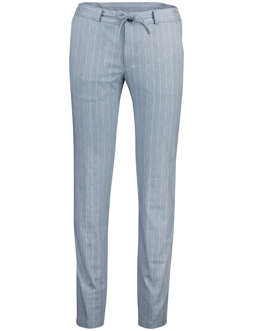 Zuitable DiSpartaflex mix en match pantalon lichtblauw gestreept