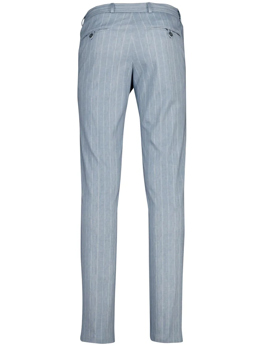 Zuitable DiSpartaflex mix en match pantalon lichtblauw gestreept