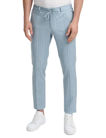 Zuitable DiSpartaflex mix en match pantalon lichtblauw gestreept
