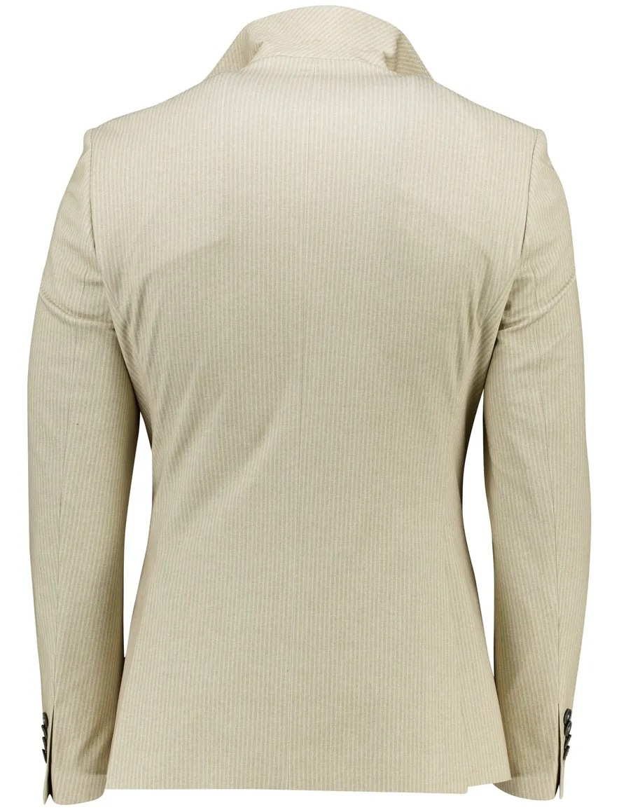 Zuitable colbert DiNick beige gestreept