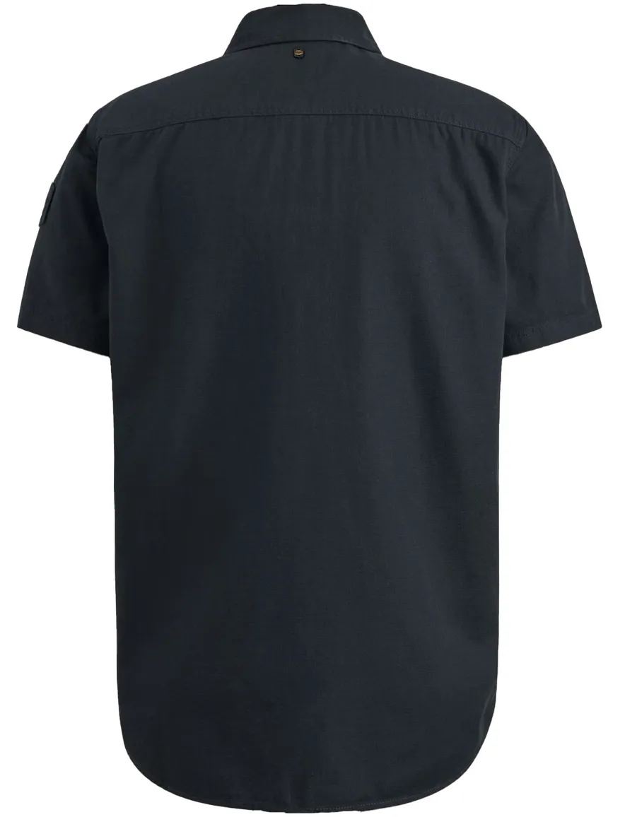 PME Legend overhemd donkerblauw korte mouw
