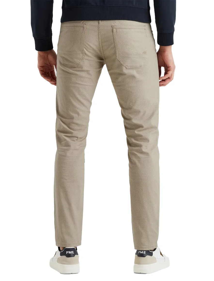 PME Legend 5-pocket beige Nightflight effen katoen