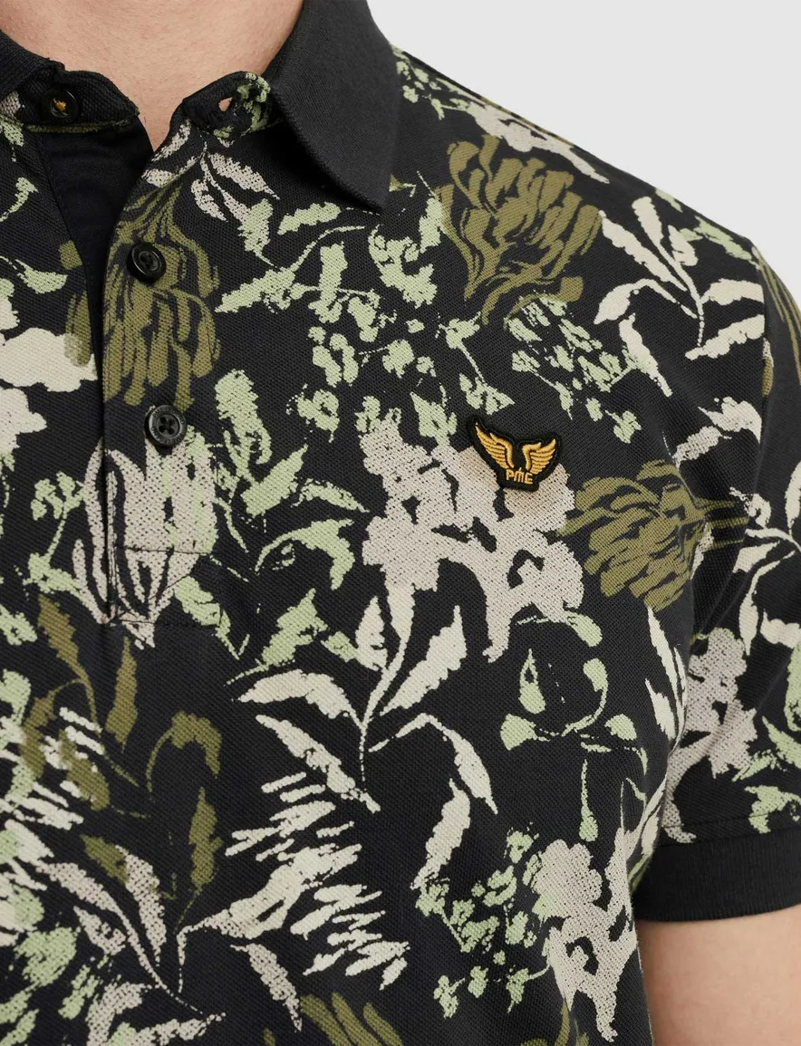 Polo groen motief PME Legend katoen
