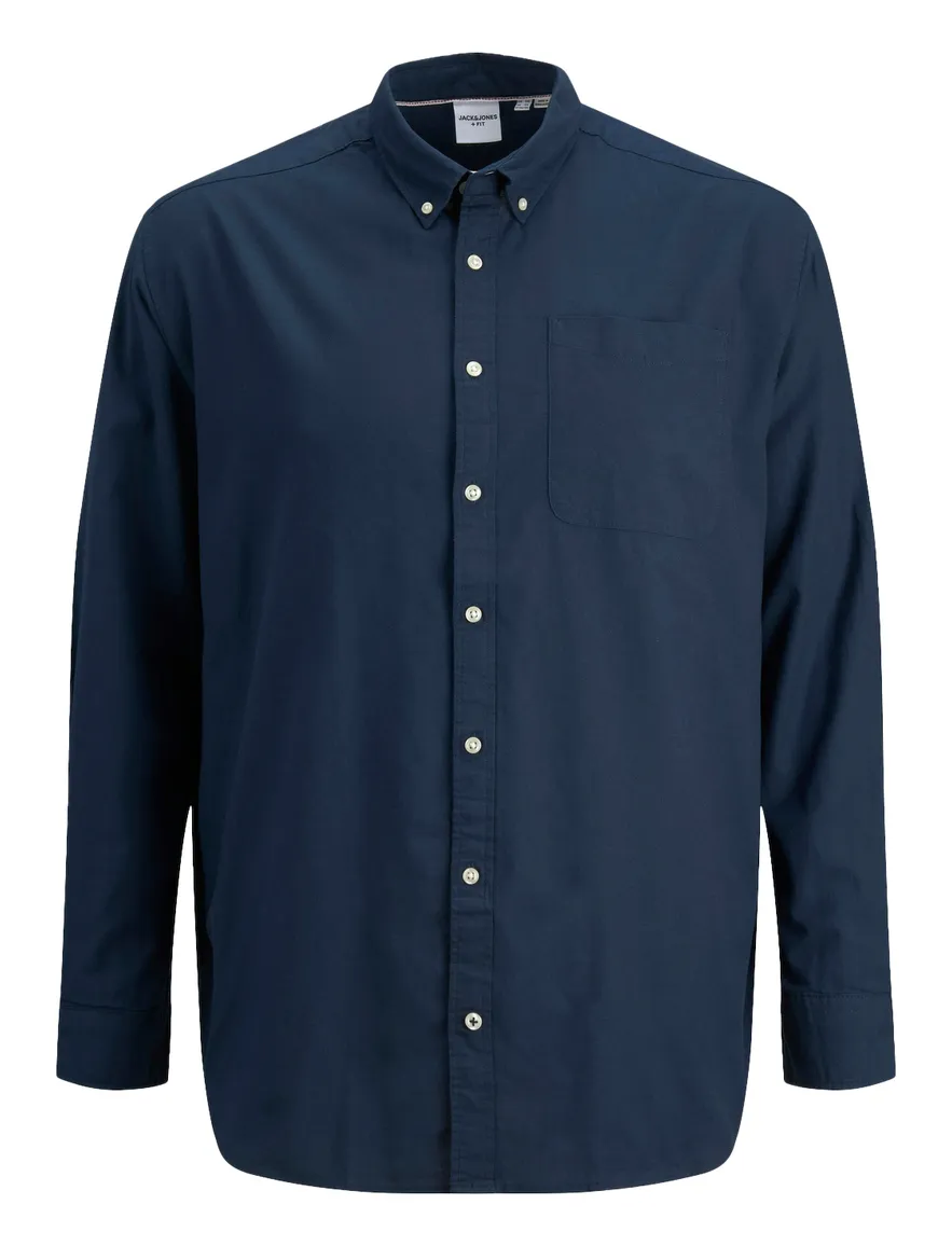 Jack & Jones slim fit overhemd blauw Plus Size