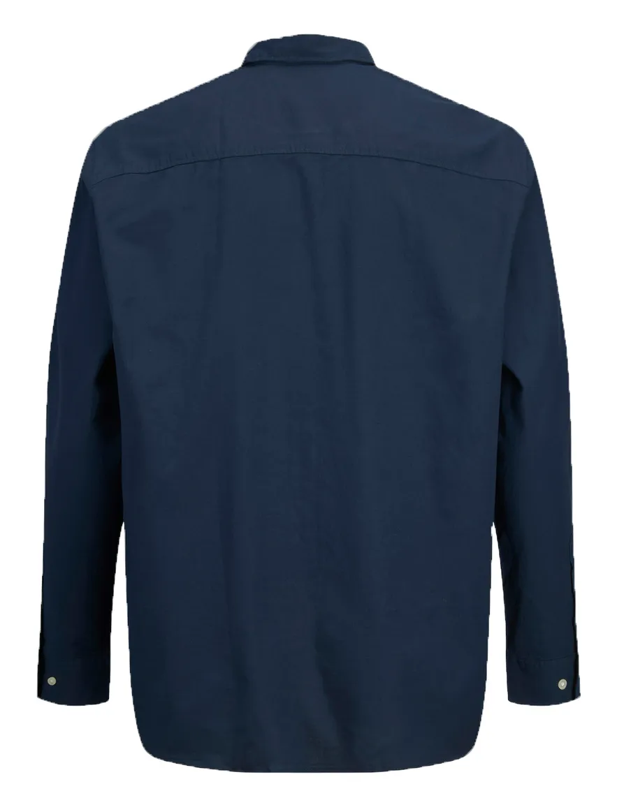 Jack & Jones slim fit overhemd blauw Plus Size