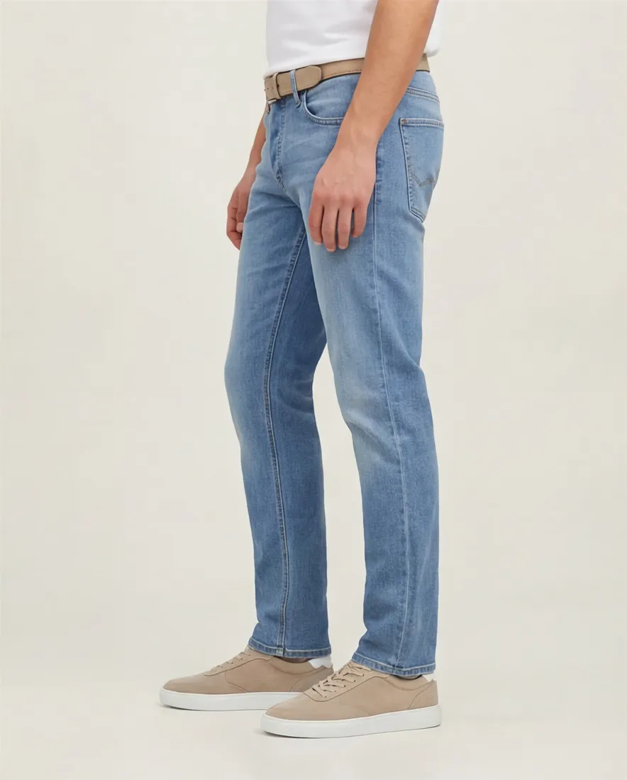 Jack & Jones Plus Size Pantalon 5-pocket blauw spijker