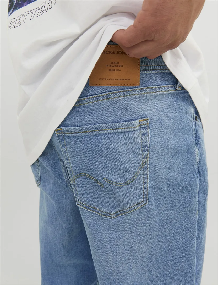 Pantalon 5-pocket Jack & Jones Plus Size blauw spijker