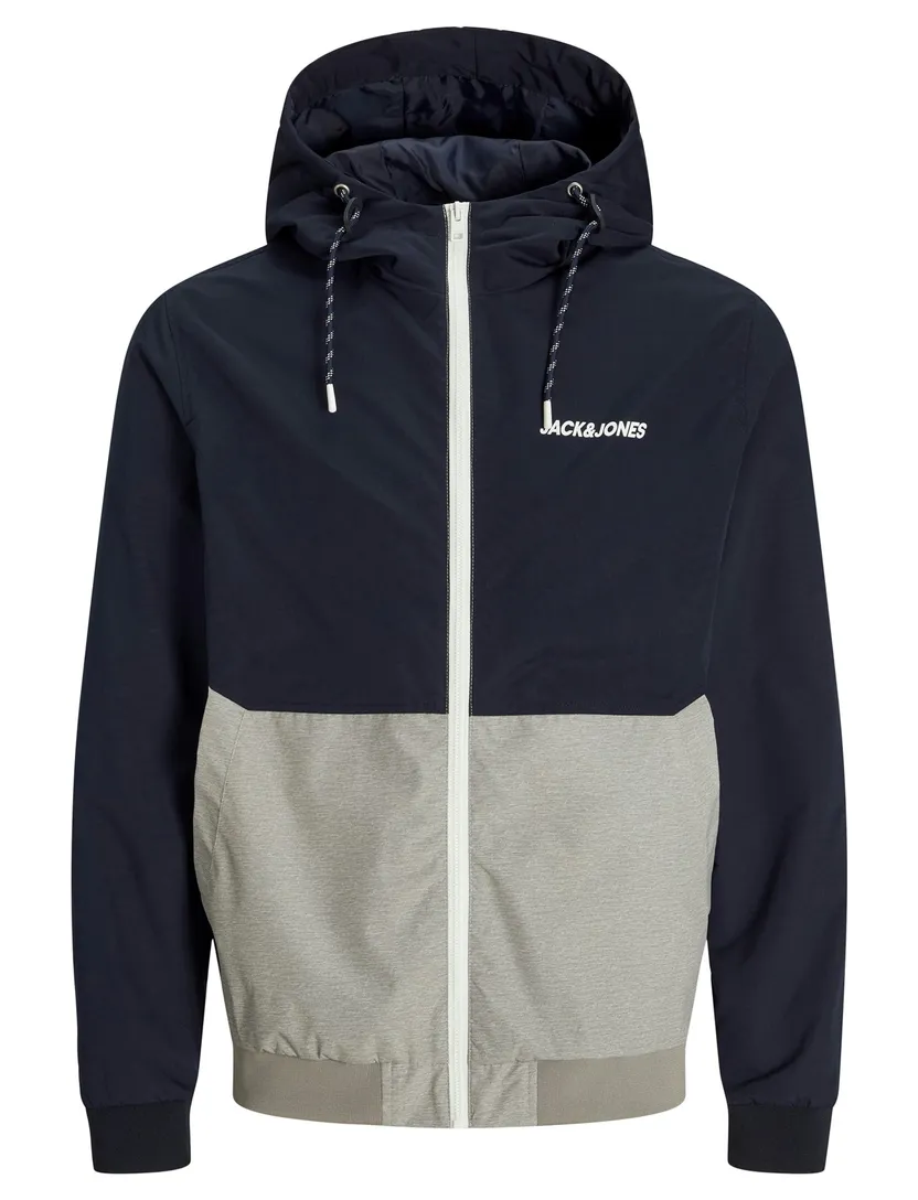 Plus Size Jack & Jones zomerjas navy grijs