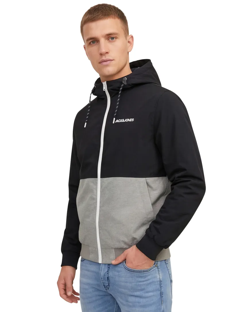Plus Size Jack & Jones zomerjas navy grijs