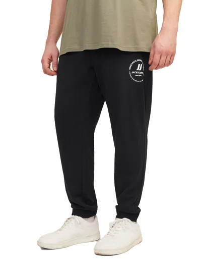 Jack & Jones Jack & Jones joggingbroek zwart katoen