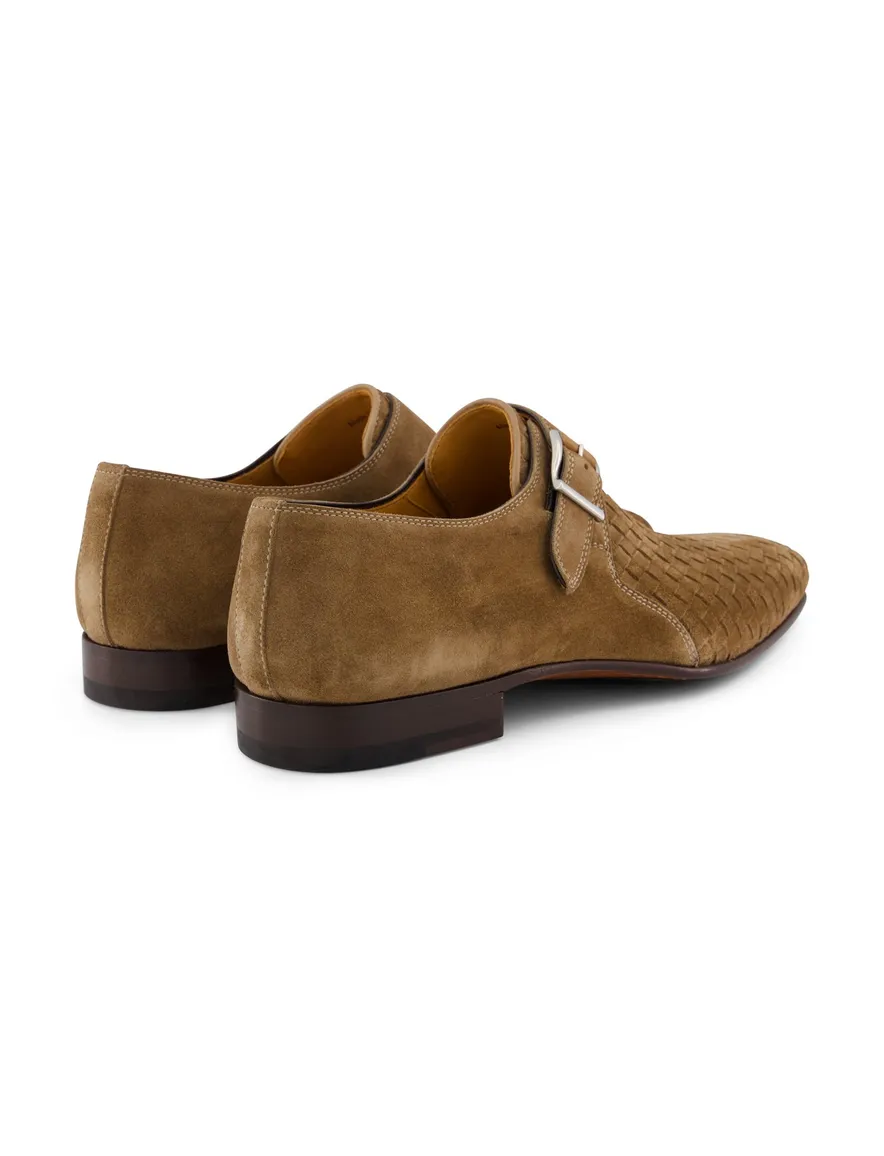 Magnanni lage nette schoenen bruin met gesp