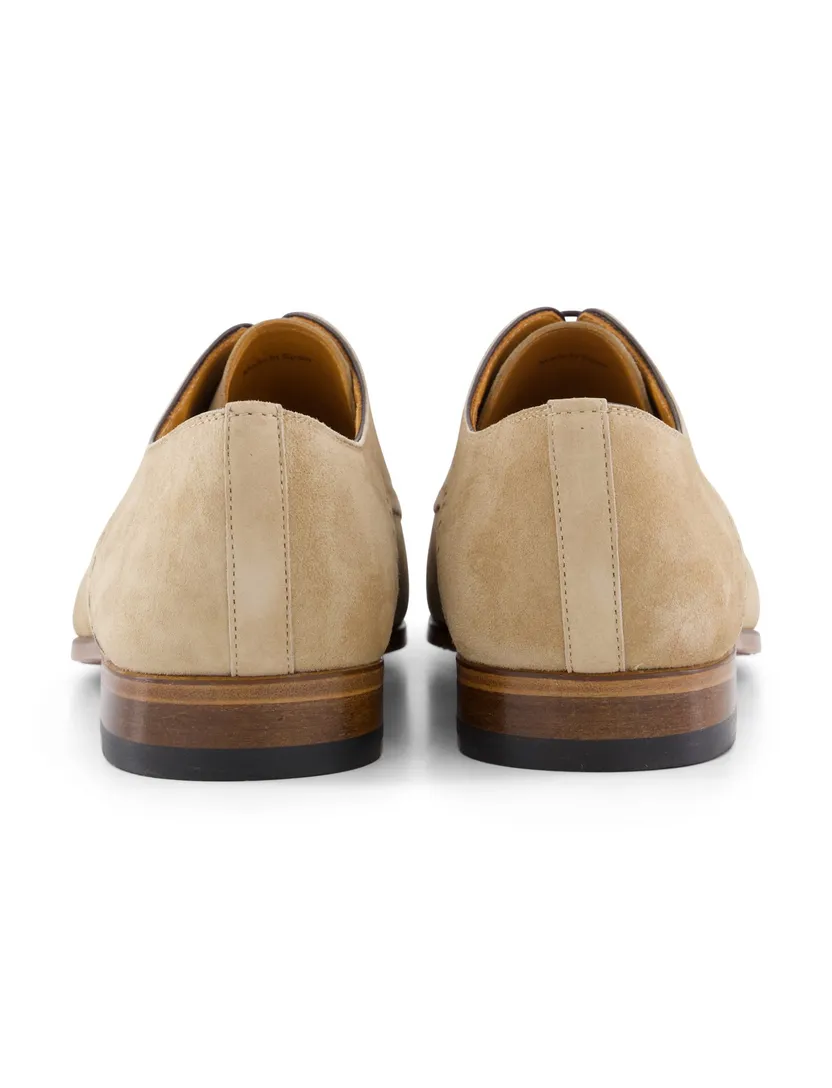 Magnanni suede veterschoenen beige effen