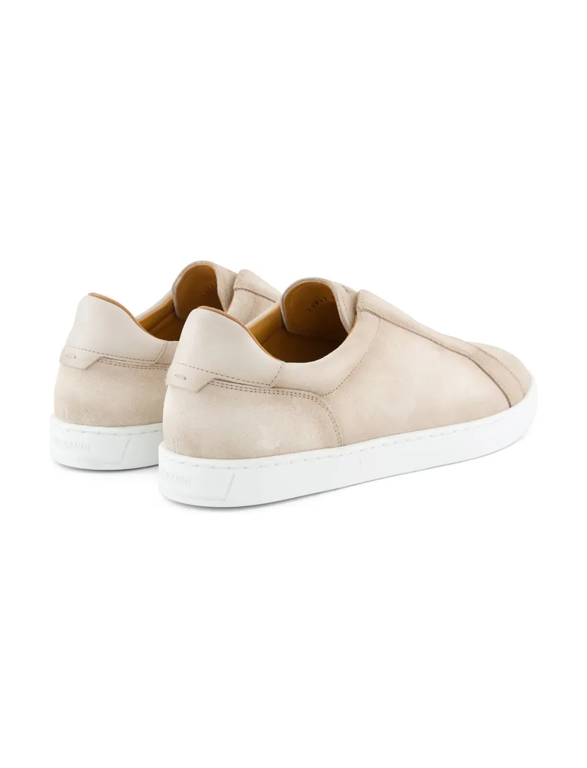 Magnanni sneakers beige effen leer