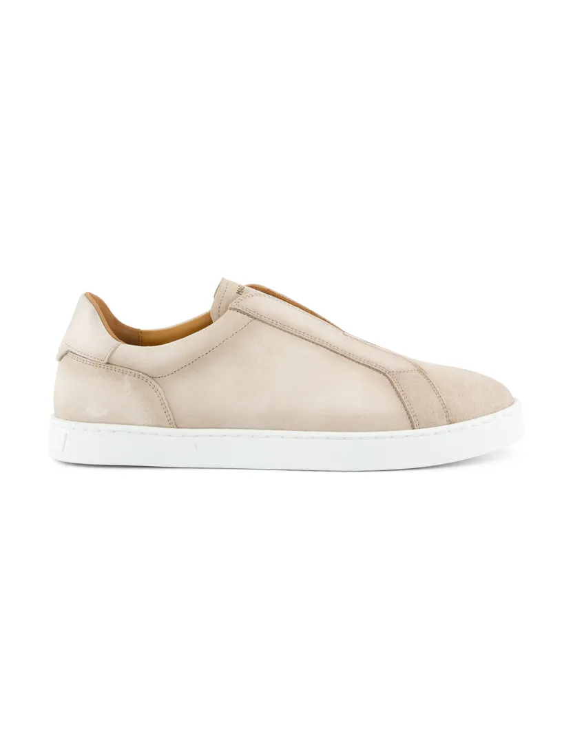 Magnanni sneakers beige effen leer