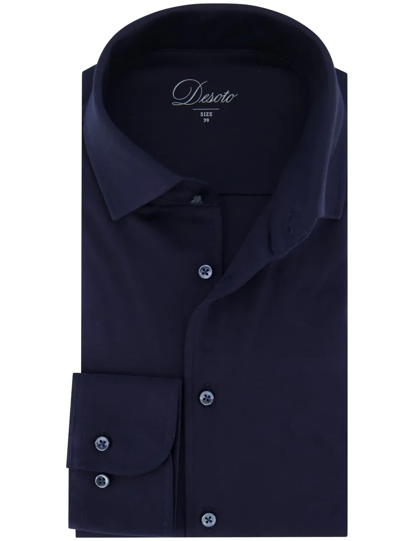 Desoto luxury line slanke fit donkerblauw