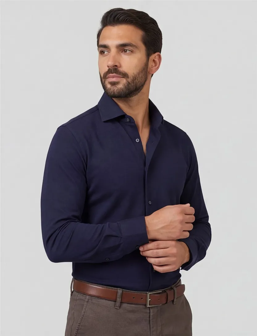 Desoto luxury line slanke fit donkerblauw