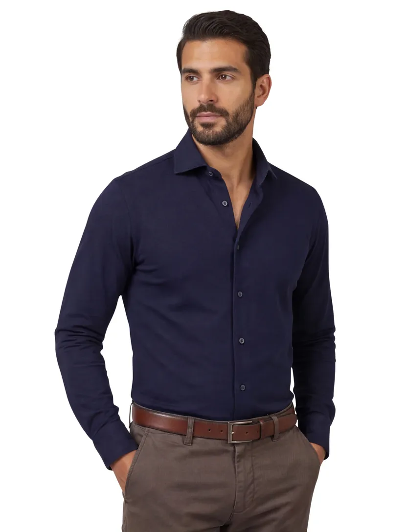Desoto luxury line slanke fit donkerblauw