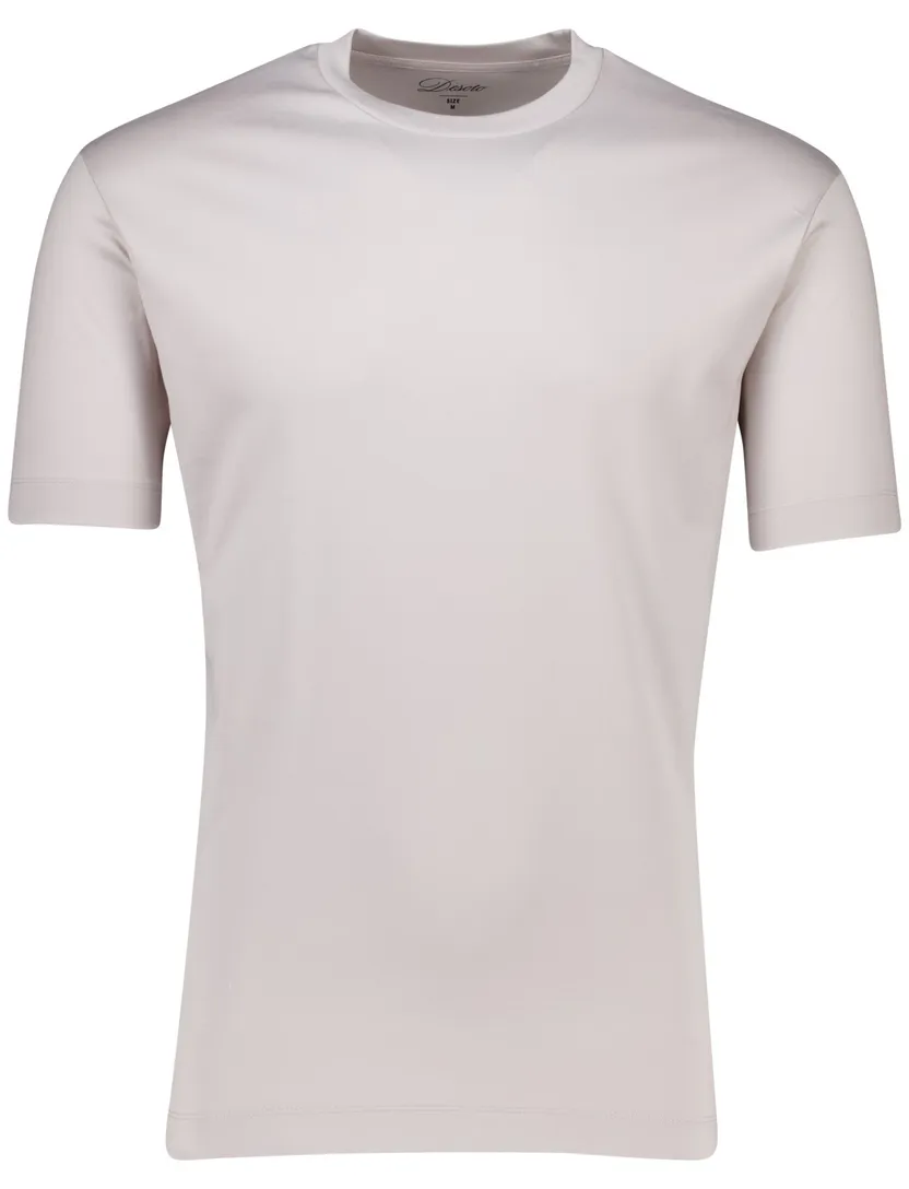 Desoto Luxury Two Ply t-shirt grijs effen