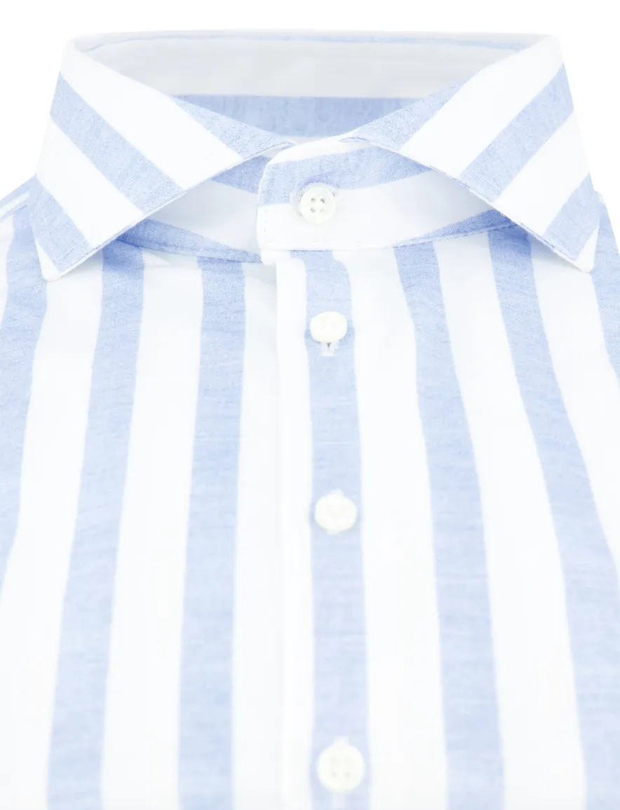 Desoto luxury line wit licht blauw gestreept