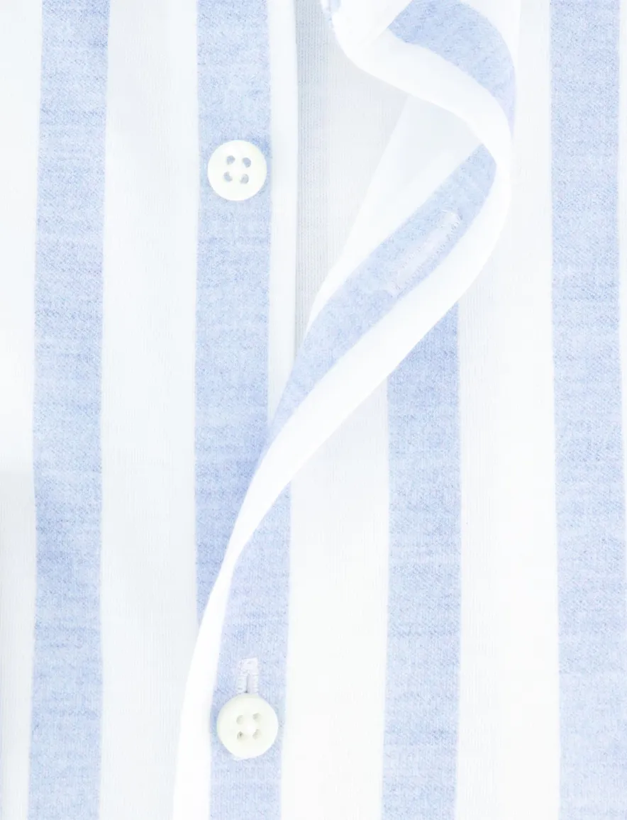 Desoto luxury line wit licht blauw gestreept
