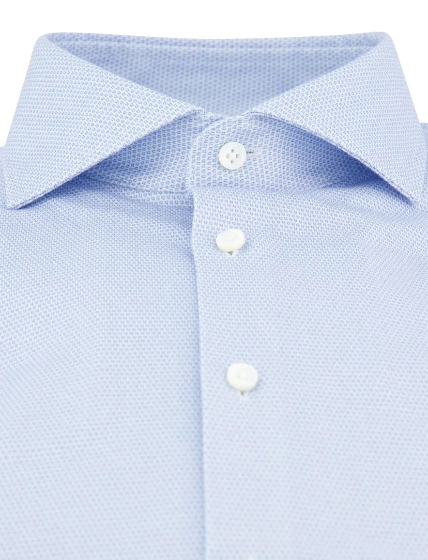 Desoto overhemd Luxury Line Hai blauw geprint