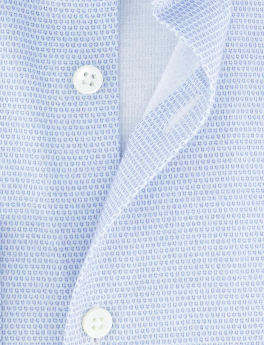 Desoto overhemd Luxury Line Hai blauw geprint
