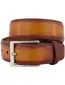 Magnanni riem bruin leer
