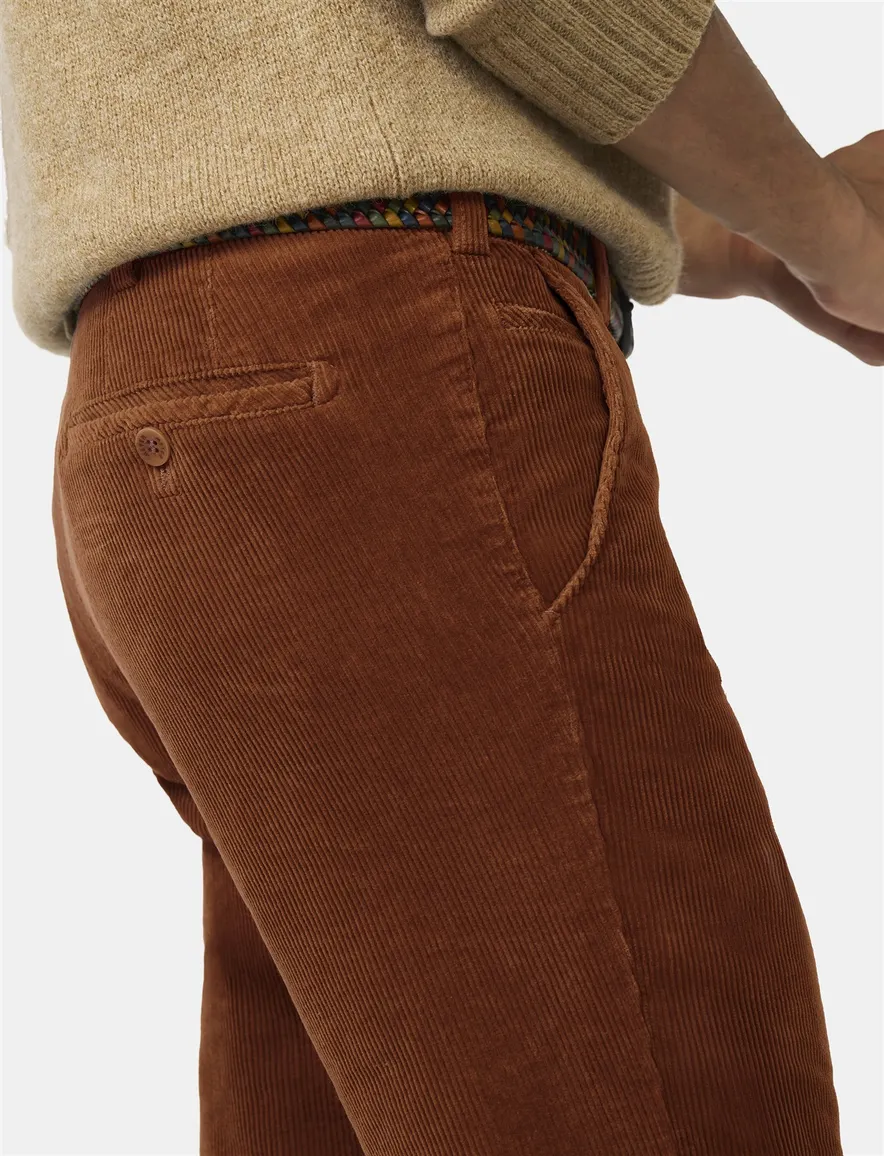 Katoenen pantalon bruin Meyer Bonn