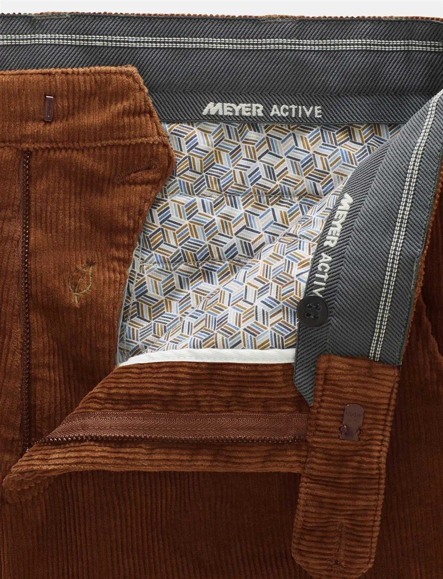 Katoenen pantalon bruin Meyer Bonn