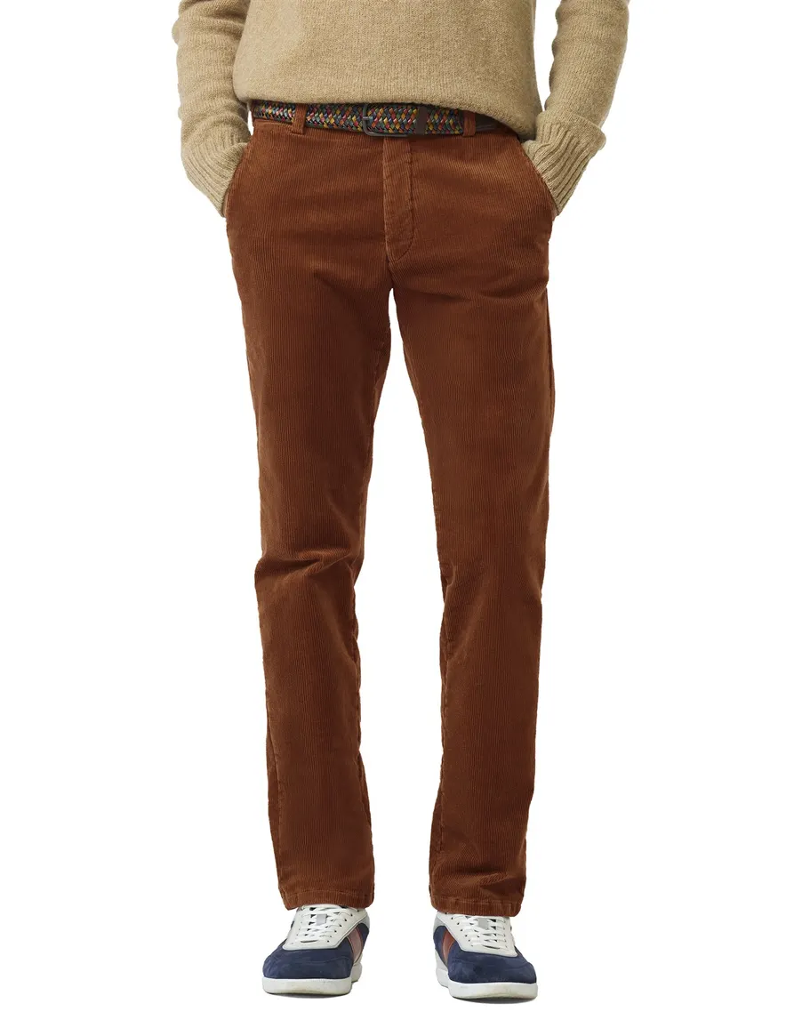 Katoenen pantalon bruin Meyer Bonn