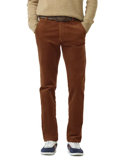 Meyer Meyer Bonn chino oranje corduroy