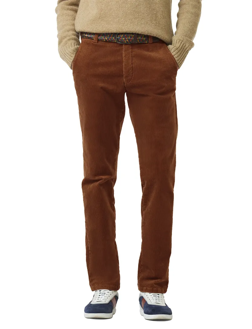 Meyer Bonn chino oranje normale fit