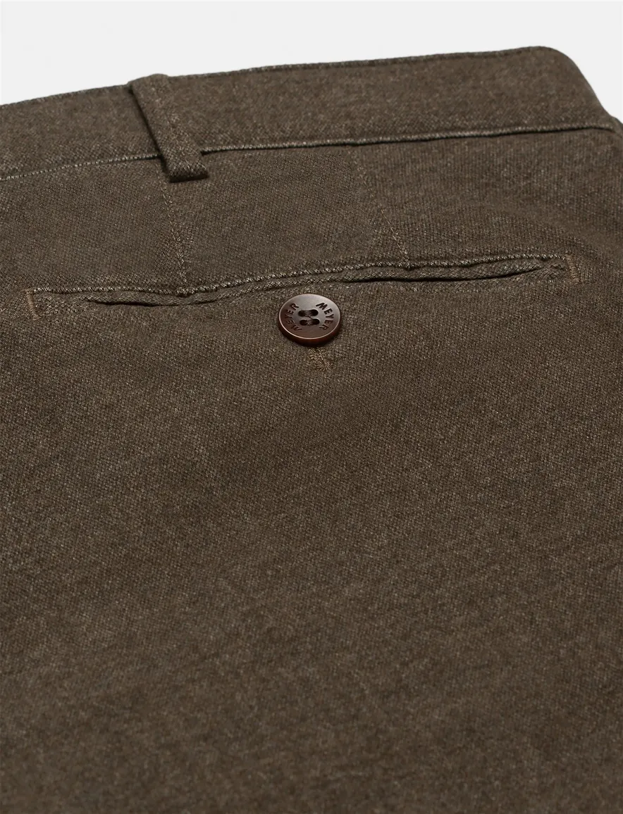 Meyer Bonn chino bruin gemeleerd
