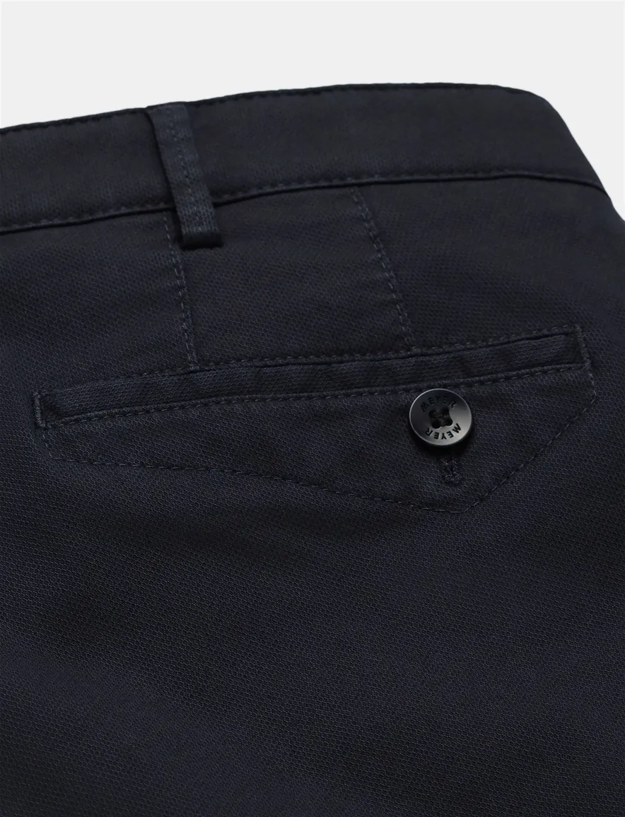Meyer Dublin katoenen broek donkerblauw normale fit
