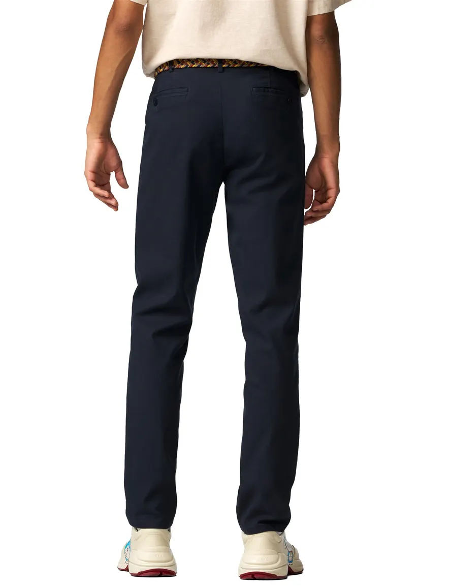 Meyer Dublin katoenen broek donkerblauw normale fit