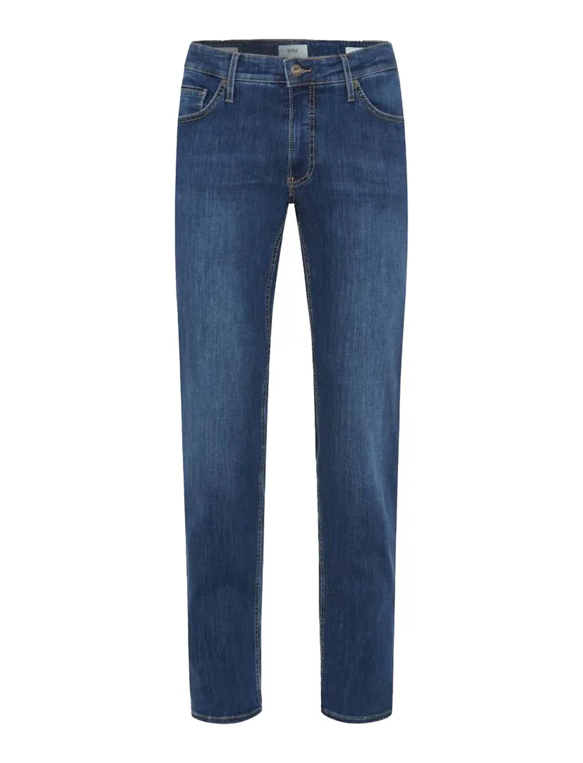 Brax jeans Chuck blauw effen denim