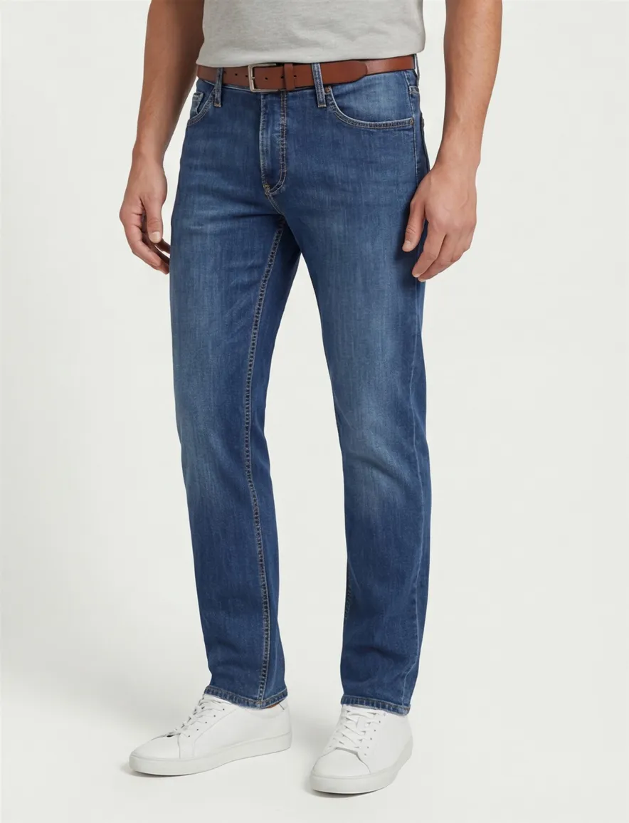 Brax jeans Chuck Modern Fit effen blauw