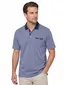 Brax polo blauw korte mouw gemeleerd