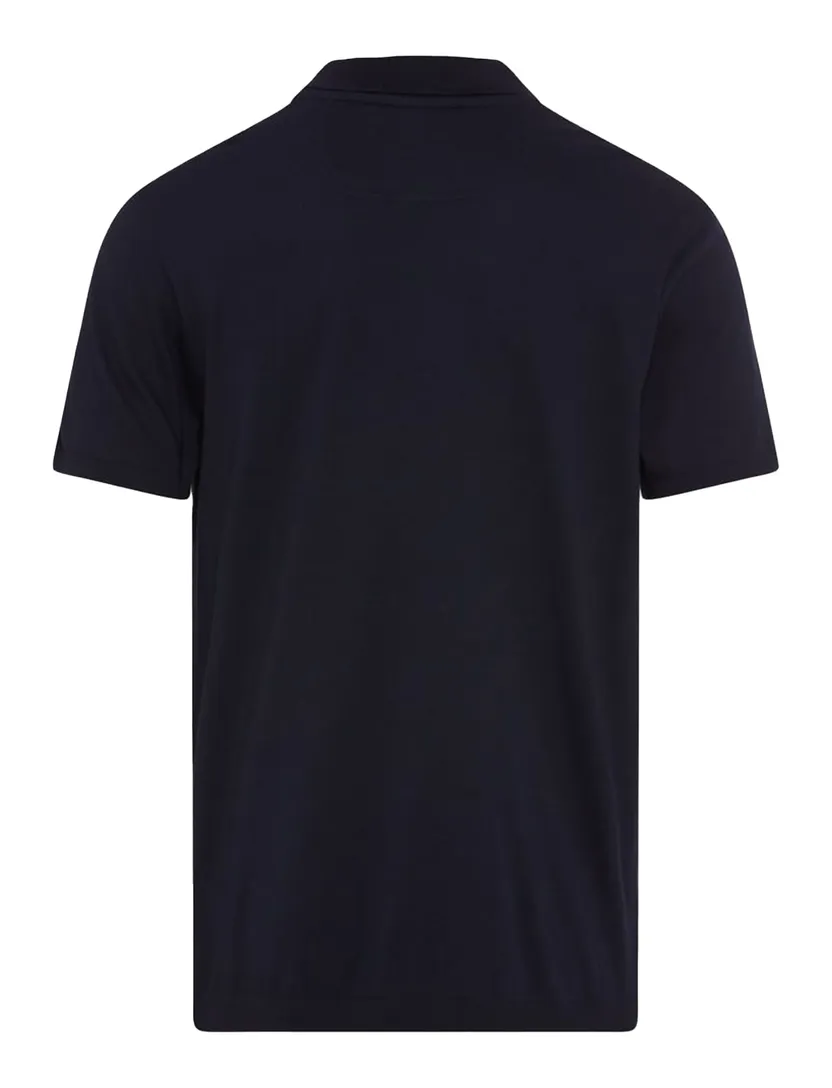 Brax polo donkerblauw effen